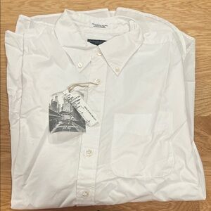 Elegant White Men's Button Down Shirt